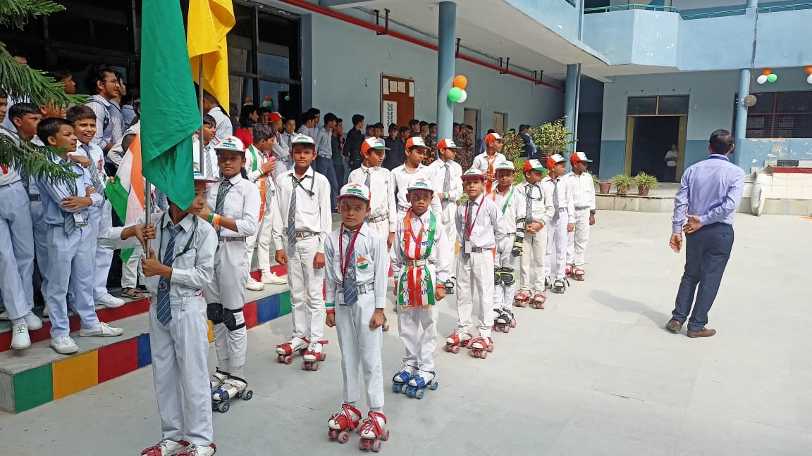 Students during an annual school event